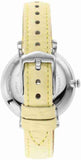 Fossil Jacqueline Three-Hand White Dial Yellow Leather Strap Watch for Women - ES4812