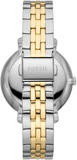 Fossil Jacqueline Analog Moonphase Mother of Pearl White Dial Two Tone Steel Strap Watch for Women - ES5166