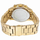 Michael Kors Ritz Chronograph Gold Dial Gold Steel Strap Watch For Women - MK6484