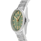 Tag Heuer Carrera Date Automatic 18K Green Dial Silver Steel Strap Watch for Women - WBN2312.BA0001