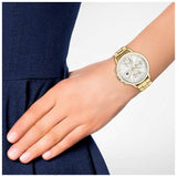 Tommy Hilfiger Carly White Dial Gold Steel Strap Watch for Women - 1781786