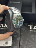 Tag Heuer Formula 1 Men’s Quartz Swiss Made Silver Stainless Steel Green Dial 43mm Watch WAZ1017.BA0842