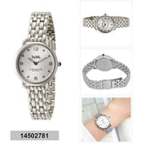 Coach Delancey Slim Silver Dial Silver Steel Strap Watch for Women - 14502781