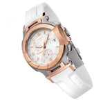 Tissot T Race Chronograph White Dial White Rubber Strap Watch for Women - T048.217.27.017.00