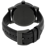 Burberry The City Black Dial Black Leather Strap Watch for Men - BU9906