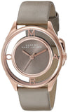 Marc Jacobs Tether Grey Dial Grey Leather Strap Watch for Women - MBM1375