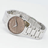 Gucci G Timeless Brown Dial Silver Steel Strap Watch For Women - YA126526