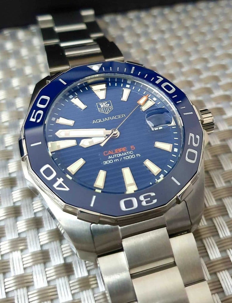 Tag Heuer Aquaracer Blue Dial Watch for Men - WAY211C.BA0928