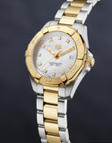 Tag Heuer Aquaracer Quartz Diamonds Mother of Pearl Dial Two Tone Steel Strap Watch for Men - WBD1422.BB0321