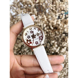 Marc Jacobs Roxy White Dial White Leather Strap Watch for Women - MJ1607