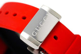 Gucci Dive Quartz Red Dial Red Rubber Strap Watch For Men - YA136315