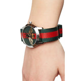 Gucci Le Marche des Merveilles Red & Green Dial Red & Green Nylon Strap Unisex Watch - YA1264060