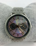 Fossil Tailor Mother of Pearl Black Dial Silver Steel Strap Watch for Women - ES3911