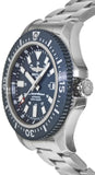 Breitling Superocean 44mm Special Blue Dial Silver Steel Strap Watch for Men - Y17393161C1A1