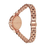 Marc Jacobs Sally White Dial Rose Gold Stainless Steel Strap Watch for Women - MBM8643