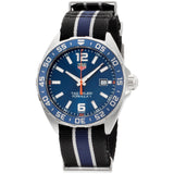 Tag Heuer Formula 1 Quartz 43mm Blue Dial Two Tone NATO Strap Watch for Men - WAZ1010.FC8197