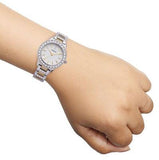 Fossil Jesse Crystals White Dial Two Tone Steel Strap Watch for Women - ES2409