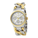 Michael Kors Runway White Dial Two Tone Steel Strap Watch for Women - MK3199