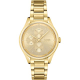 Hugo Boss Grand Course Gold Dial Gold Steel Strap Watch for Women - 1502584