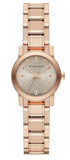 Burberry The City Nude Dial Rose Gold Steel Strap Watch for Women - BU9228