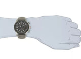 Gucci G Timeless Chronograph Grey Dial Grey Leather Strap Watch For Men - YA126242