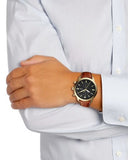 Fossil Townsman Chronograph Black Dial Brown Leather Strap Watch for Men - FS5338