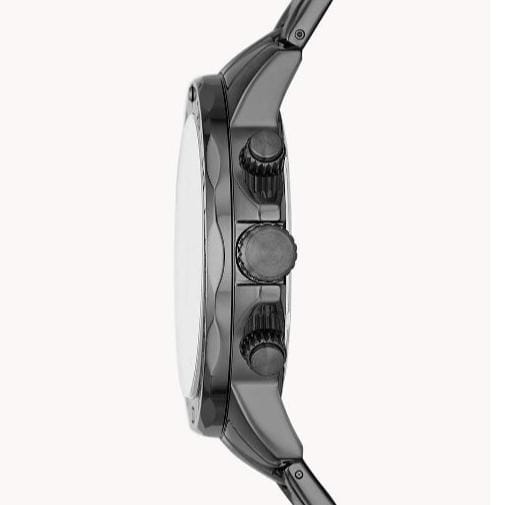 Fossil Bannon Multifunction Chronograph Green Dial Grey Steel Strap Watch for Men - BQ2504