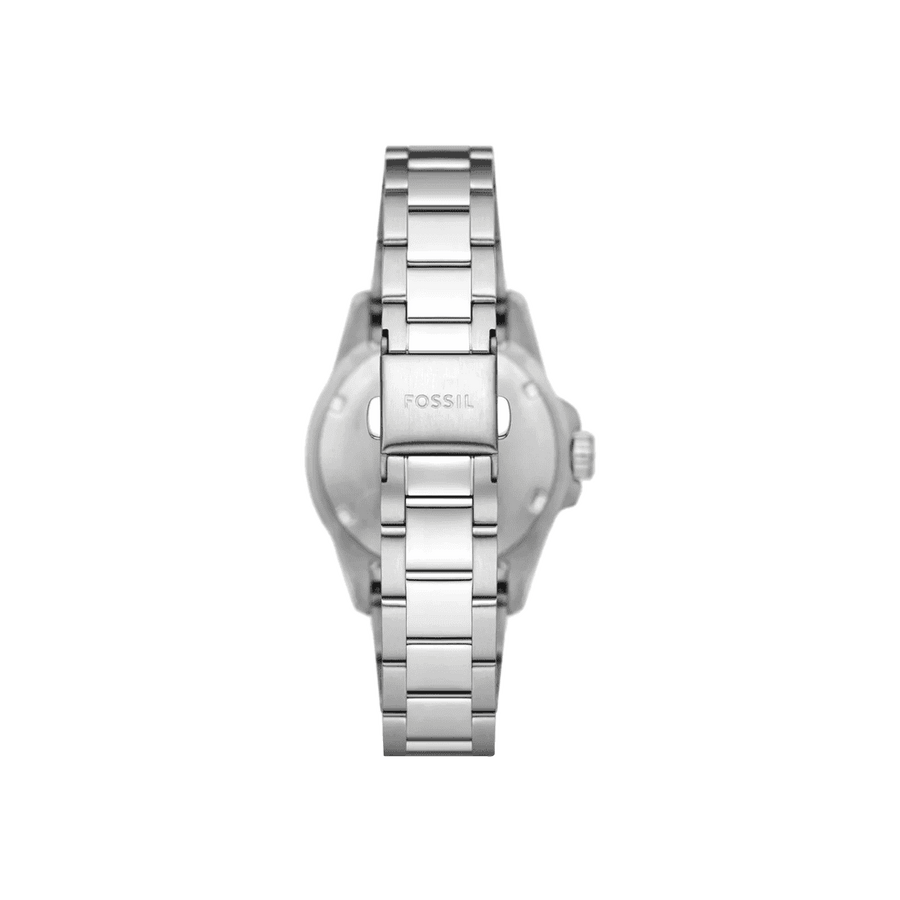 Fossil Blue Dive Analog Pink Dial Silver Steel Strap Watch For Women - ES5351
