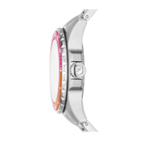 Fossil Blue Dive Analog Pink Dial Silver Steel Strap Watch For Women - ES5351