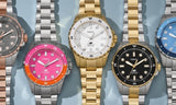 Fossil Blue Dive Three Hand Blue Dial Silver Steel Strap Watch For Women - ES5353