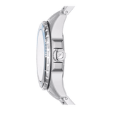 Fossil Blue Dive Three Hand Blue Dial Silver Steel Strap Watch For Women - ES5353