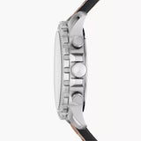 Fossil Bowman Chronograph Blue Dial Brown Leather Strap Watch for Men - FS5602