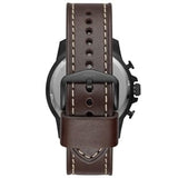 Fossil Bowman Chronograph Brown Dial Brown Leather Strap Watch for Men - FS5601