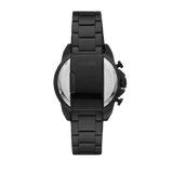 Fossil Bronson Chronograph Black Dial Black Steel Strap Watch for Men - FS5851