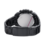 Fossil Bronson Chronograph Black Dial Black Steel Strap Watch for Men - FS5851