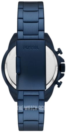 Fossil Bronson Chronograph Blue Dial Blue Steel Strap Watch for Men - FS5916