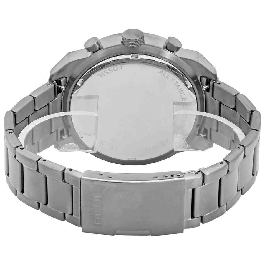 Fossil Bronson Chronograph Blue Dial Grey Steel Strap Watch for Men - FS5711