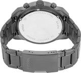 Fossil Bronson Chronograph Blue Dial Grey Steel Strap Watch for Men - FS5711