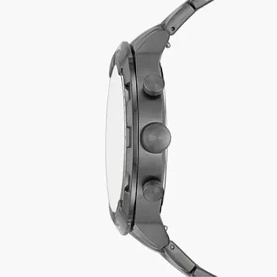 Fossil Bronson Chronograph Blue Dial Grey Steel Strap Watch for Men - FS5711