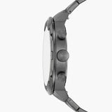 Fossil Bronson Chronograph Blue Dial Grey Steel Strap Watch for Men - FS5711