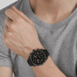 Fossil Bronson Chronograph Brown Dial Brown Leather Strap Watch for Men - FS5713