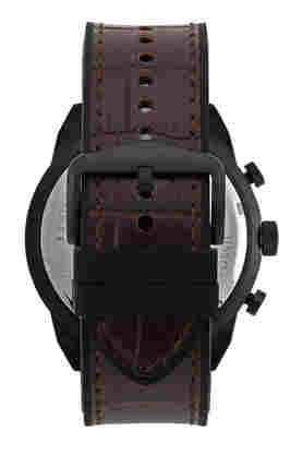Fossil Bronson Chronograph Brown Dial Brown Leather Strap Watch for Men - FS5713