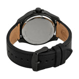 Fossil Cecile Multifunction Black Dial Black Leather Strap Watch for Men - AM4523