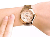 Fossil Cecile Rose Gold Dial Rose Gold Steel Strap Watch for Women - AM4511