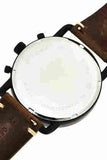 Fossil Commuter Chronograph Black Dial Brown Leather Strap Watch for Men - FS5403