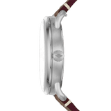 Fossil Commuter Grey Dial Brown Leather Strap Watch for Men - FS5417