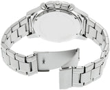 Fossil Dean Chronograph Black Dial Silver Steel Strap Watch for Men - FS4542