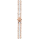 Fossil Stella Multifunction Rose Gold Dial Two Tone Steel Strap Watch for Women - ES4755