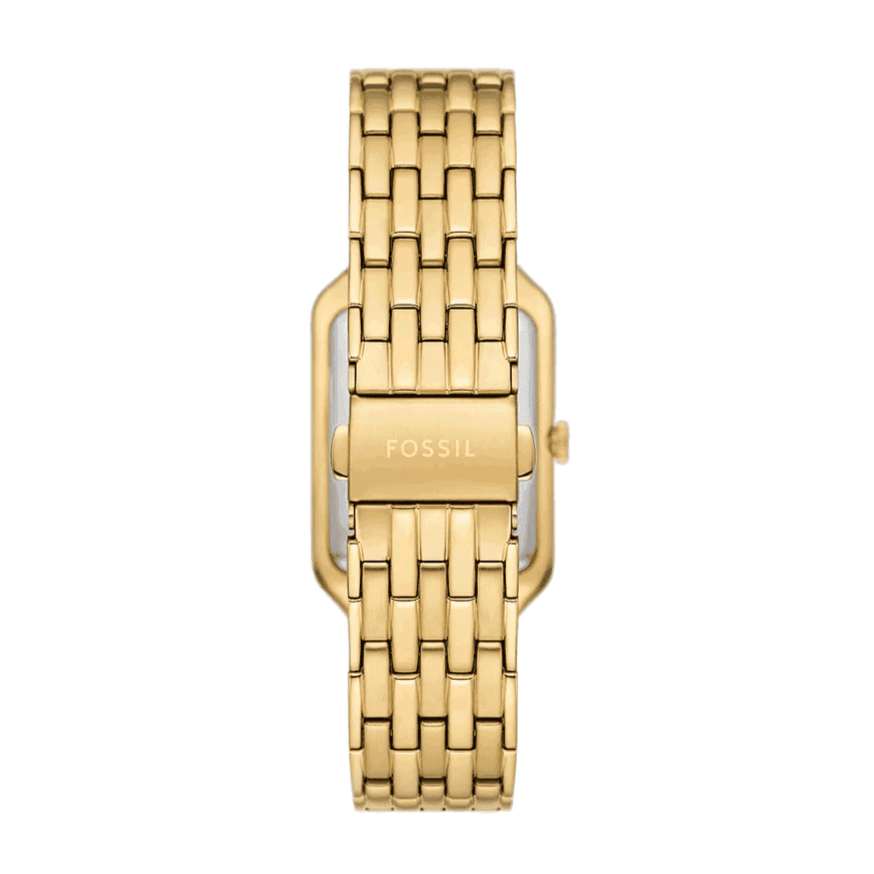 Fossil Raquel Three Hand Date Green Dial Gold Steel Strap Watch For Women - ES5341