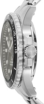 Fossil FB-01 Automatic Skeleton Black Dial Silver Steel Strap Watch for Men - ME3190